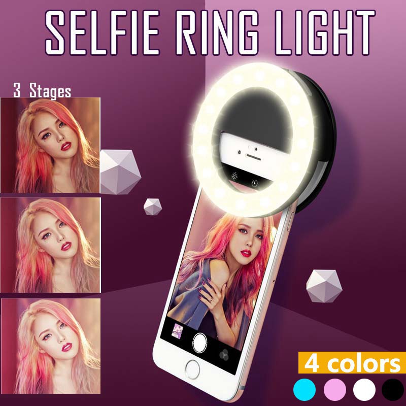 Photography Lighting Overhead - LED Selfie Ring Light 3 Level