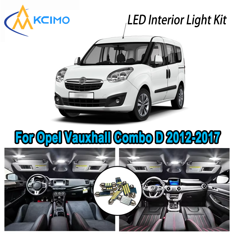 Interior Photography Lighting - For Opel Vauxhall Combo D 2012-2017