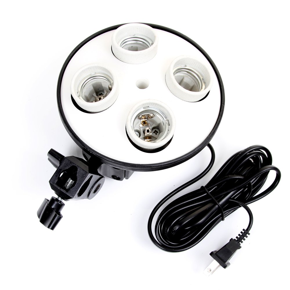 Photography Lighting Kit - E27 Base Four Lamp Holder Light