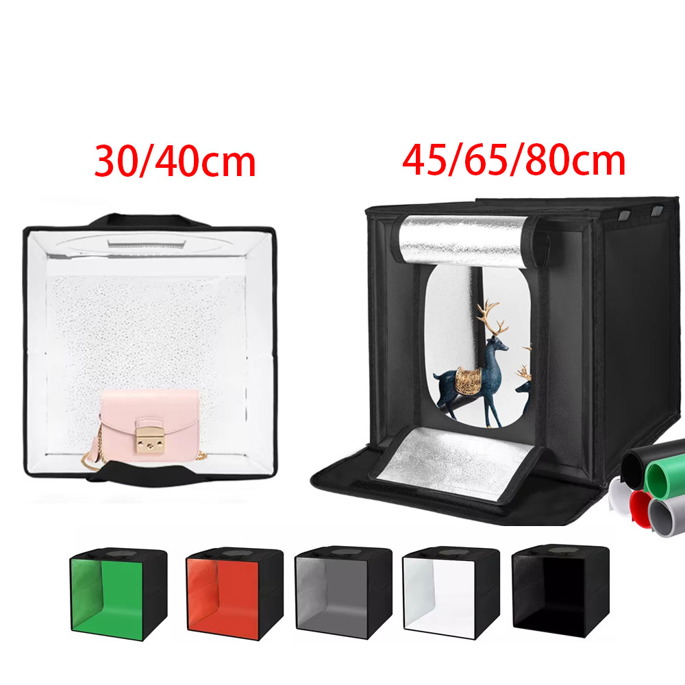 Macro Photography Lighting Kit - 30/40/45 65 80cm Photography Tent Photo