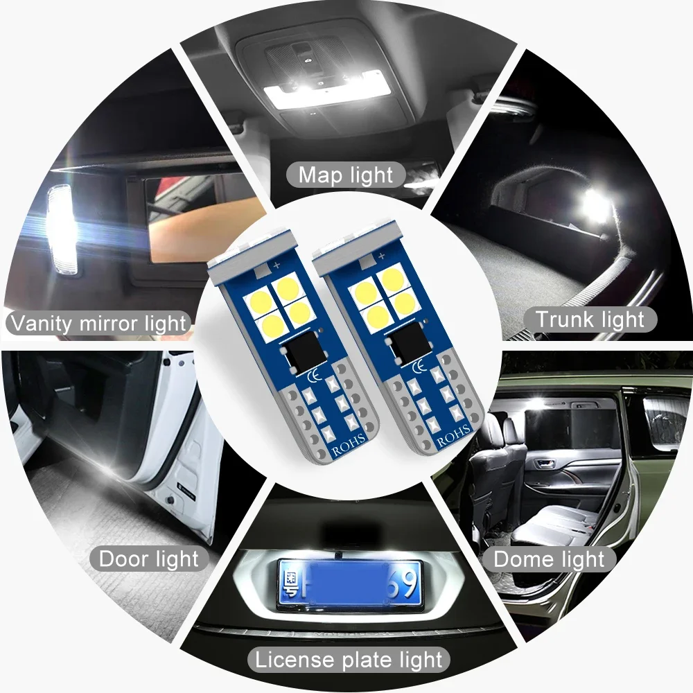 5pcs/10pcs /15pcs T10 W5W LED  - Interior Photography Lighting ulasan dan harga