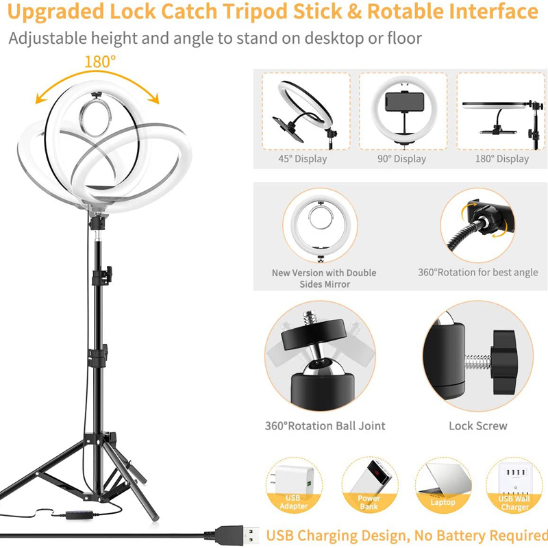 16/26/33cm Selfie Ring Light P - Photography Lighting Overhead ulasan dan harga
