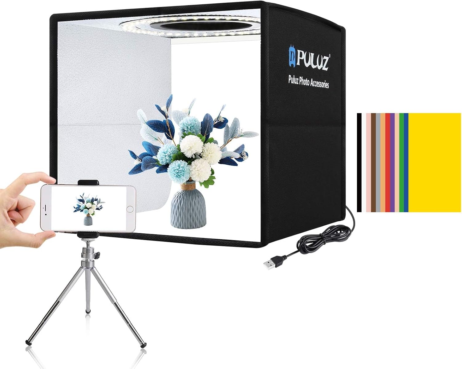 RGB LED Panel Video Light with - Photography Lighting Kit ulasan dan harga
