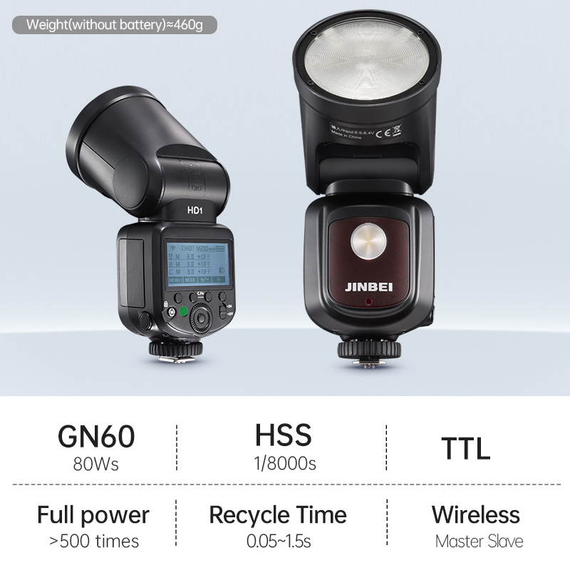 JINBEI HD-1Round-head HSS Spee - Photography Lighting Kit ulasan dan harga