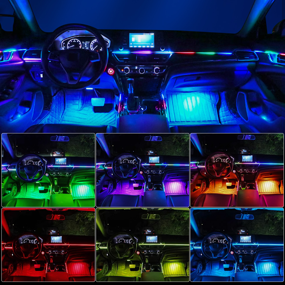 18/22 in 1 Acrylic Led Car Amb - Interior Photography Lighting ulasan dan harga