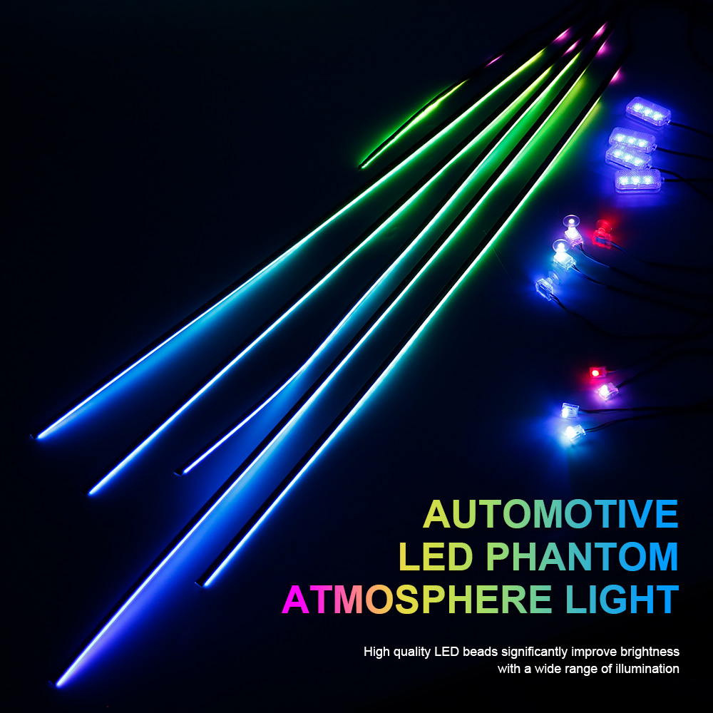 18/22 in 1 Acrylic Led Car Amb - Interior Photography Lighting ulasan dan harga