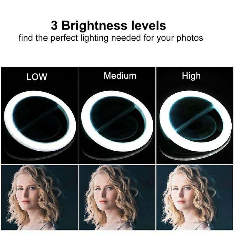 LED Selfie Ring Light 3 Level  - Photography Lighting Overhead ulasan dan harga