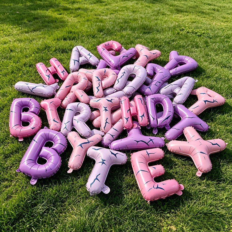 16inch purple pink Happy Birth - Photography Lightning ulasan dan harga