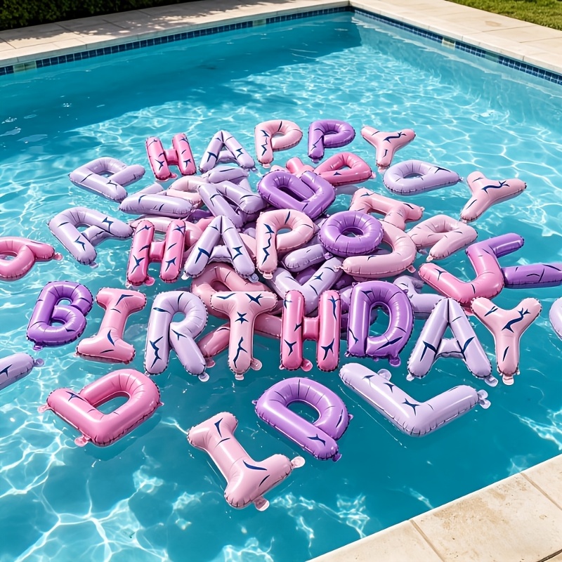 16inch purple pink Happy Birth - Photography Lightning ulasan dan harga