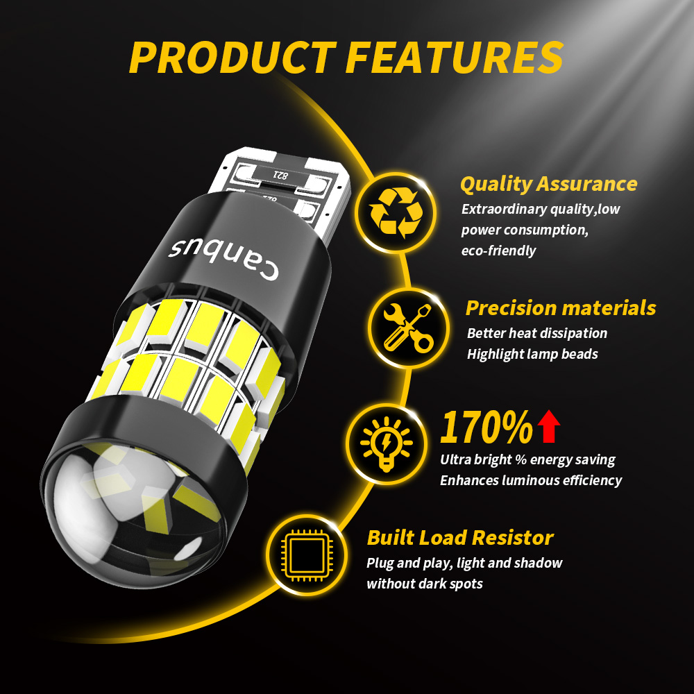 DXZ 2PCS W5W T10 LED Bulbs Len - Interior Photography Lighting ulasan dan harga