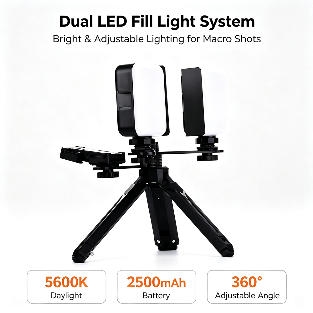 LODDEN Bluetooth Dental Fill L - Macro Photography Led Lighting ulasan dan harga