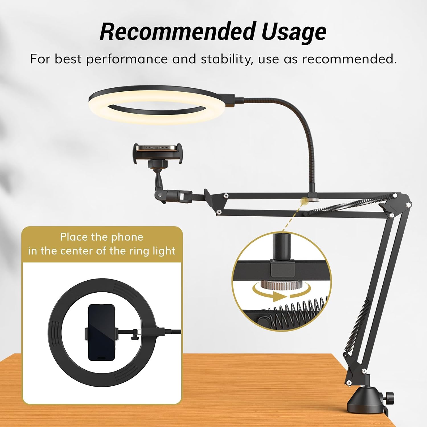 Ring Light with Stand and Phon - Photography Lightning ulasan dan harga