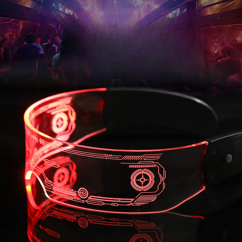 LED Glasses Cool Sci-Fi Light  - Photography Lighting Essentials ulasan dan harga