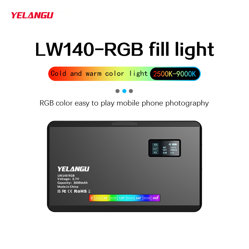 YELANGU RGB LED Video Light W1 - Photography Lightning ulasan dan harga