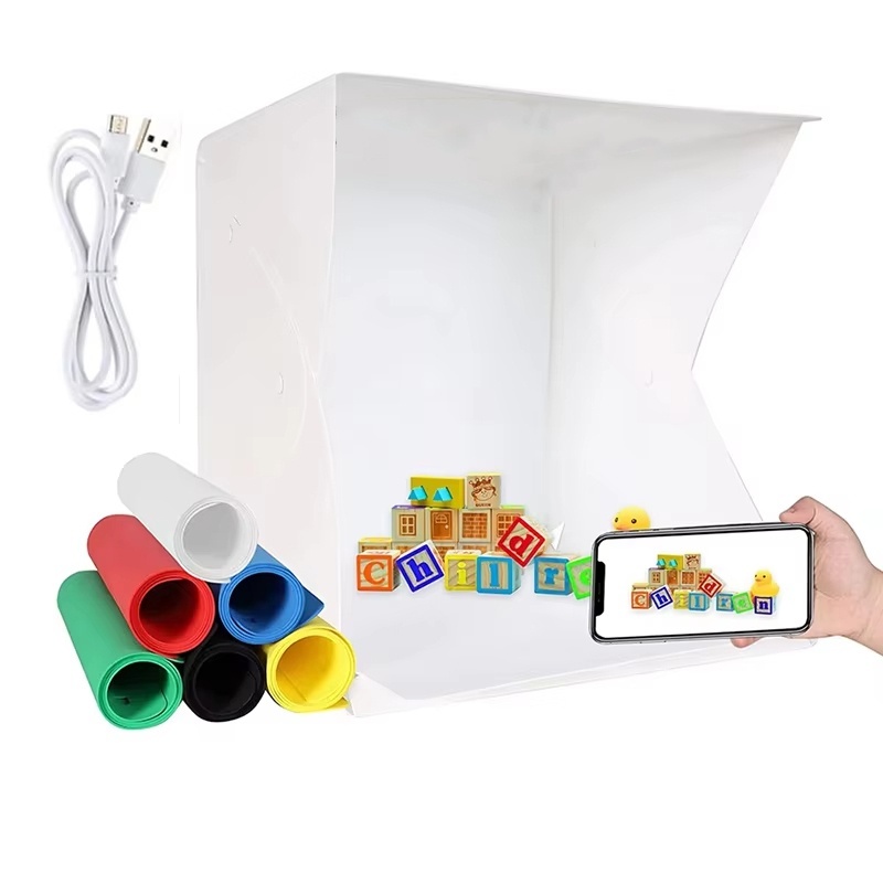 Folding Lightbox Portable Phot - Macro Photography Lighting Kit ulasan dan harga