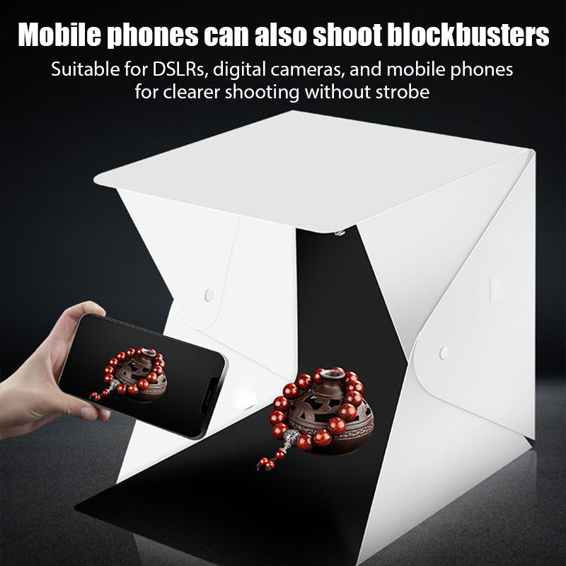Folding Lightbox Portable Phot - Macro Photography Lighting Kit ulasan dan harga