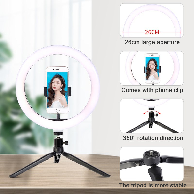 26cm 10 inch Led Ring Selfie L - Macro Photography Lighting Kit ulasan dan harga