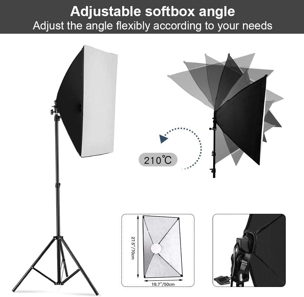 Photography Softbox Lighting K - Photography Lighting Kit ulasan dan harga