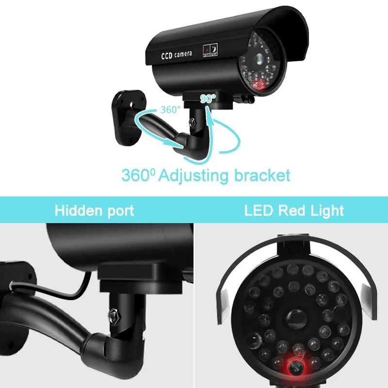 1PC Dummy Security Camera Watr - Macro Photography Led Lighting ulasan dan harga