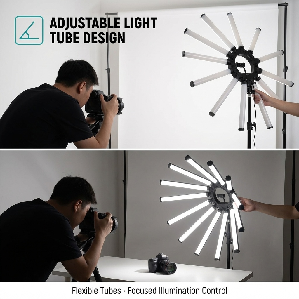 12 Arms Multi Tube Photography - Photography Lighting Kit ulasan dan harga