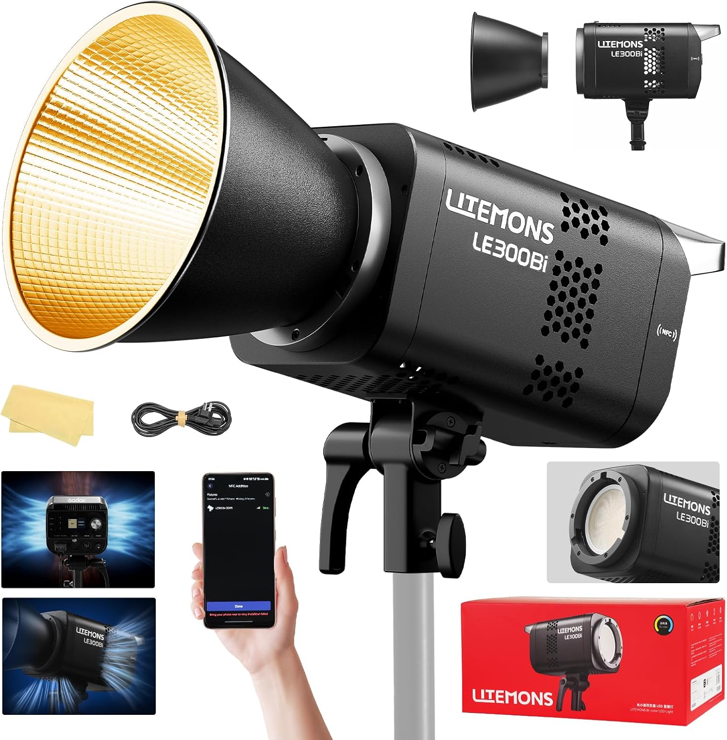 RGB LED Video Lighting Kit, 3- - Photography Lighting Kit ulasan dan harga