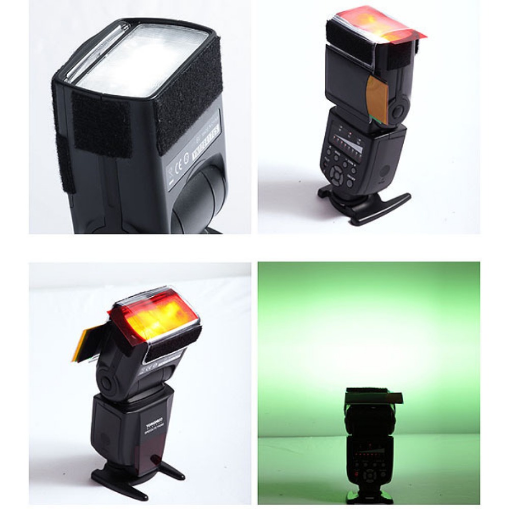 12 Colors Camera Flash Gels Li - Photography Lighting Kit ulasan dan harga