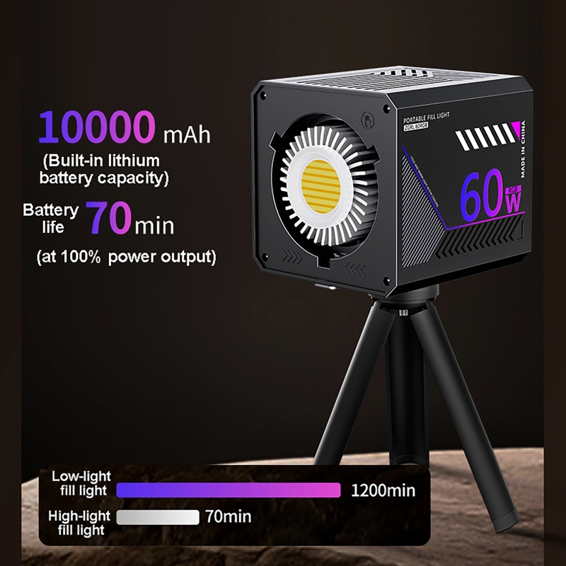 60W RGB Video Light Portable L - Photography Lightning ulasan dan harga