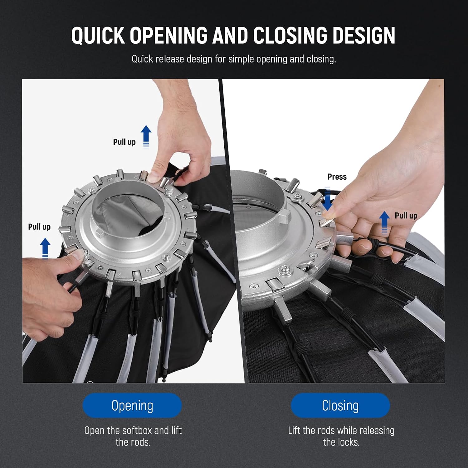 Parabolic Softbox with Bowens  - Macro Photography Lighting Kit ulasan dan harga