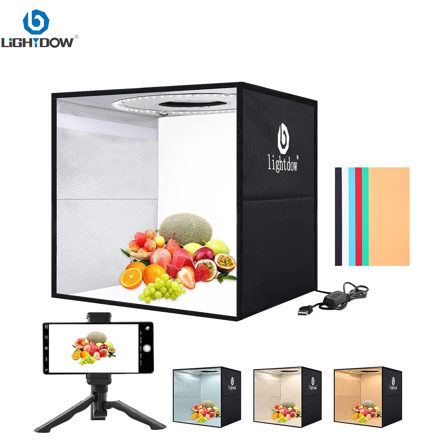 Lightdow Dimmable Photo Box LE - Macro Photography Lighting Kit ulasan dan harga