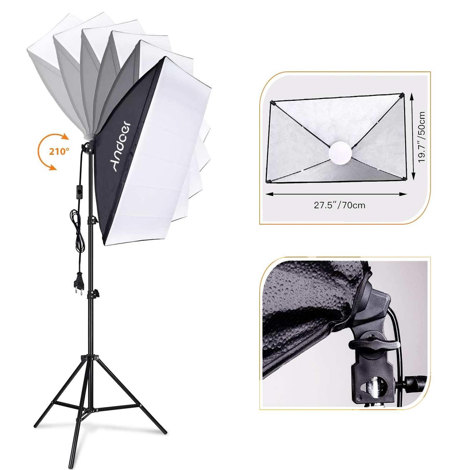 Andoer Studio Photography Ligh - Photography Lighting Kit ulasan dan harga