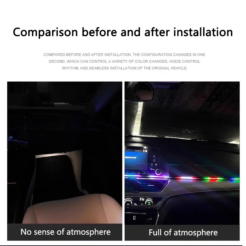 Colorful LED Car Interior Hidd - Interior Photography Lighting ulasan dan harga
