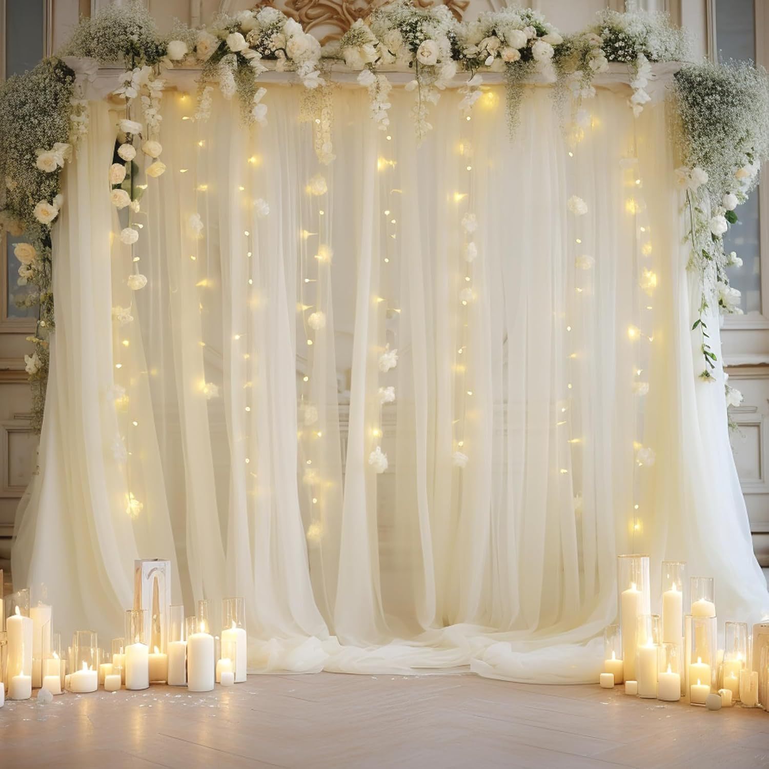 1 Pack Wedding Tulle Backdrop  - Photography Lighting Kit ulasan dan harga