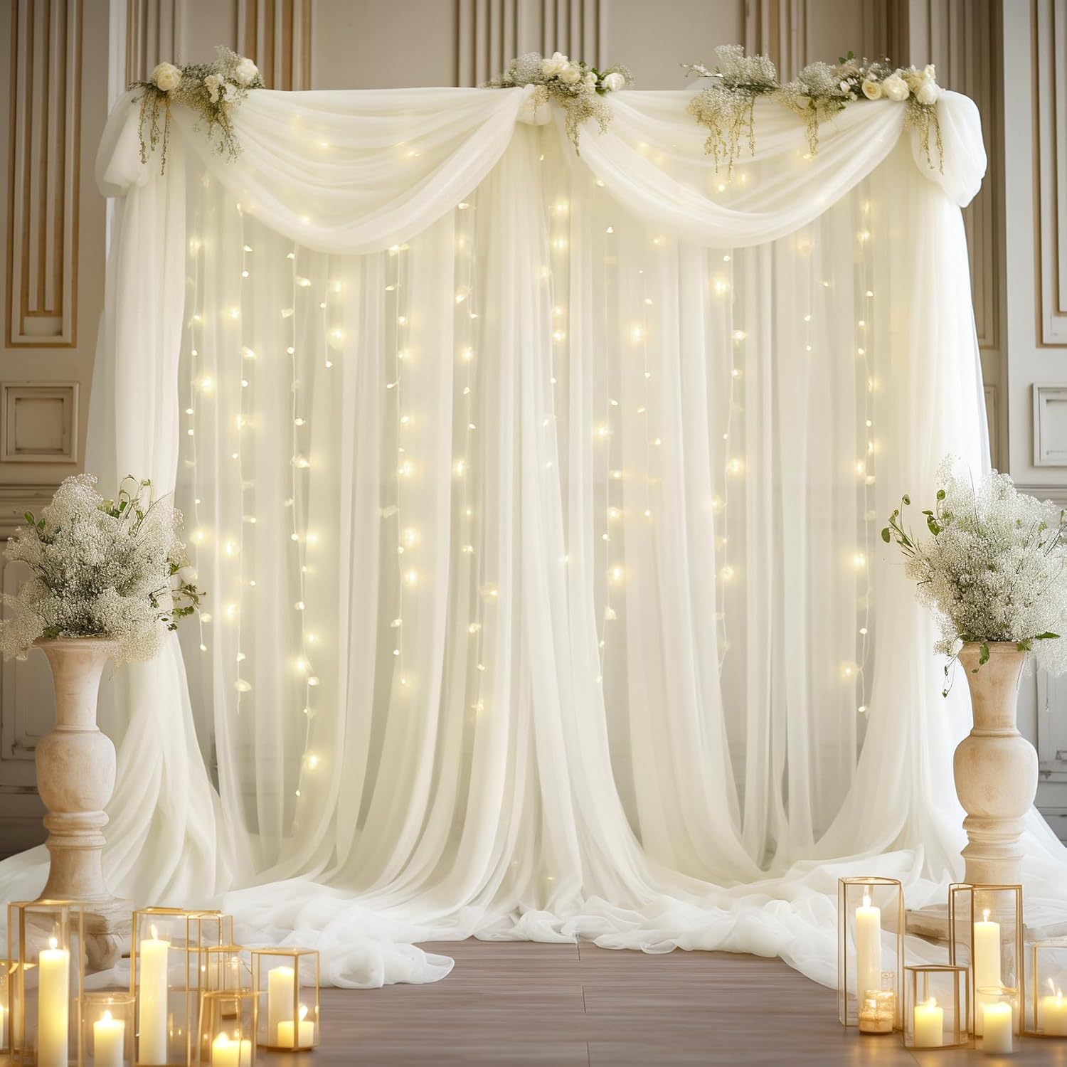 1 Pack Wedding Tulle Backdrop  - Photography Lighting Kit ulasan dan harga