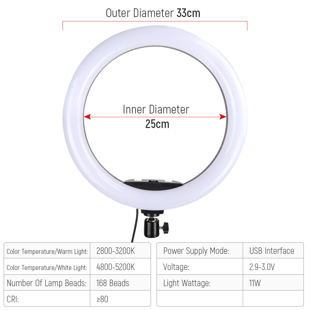 12inch RGB Led Ring Light With - Photography Lighting Overhead ulasan dan harga